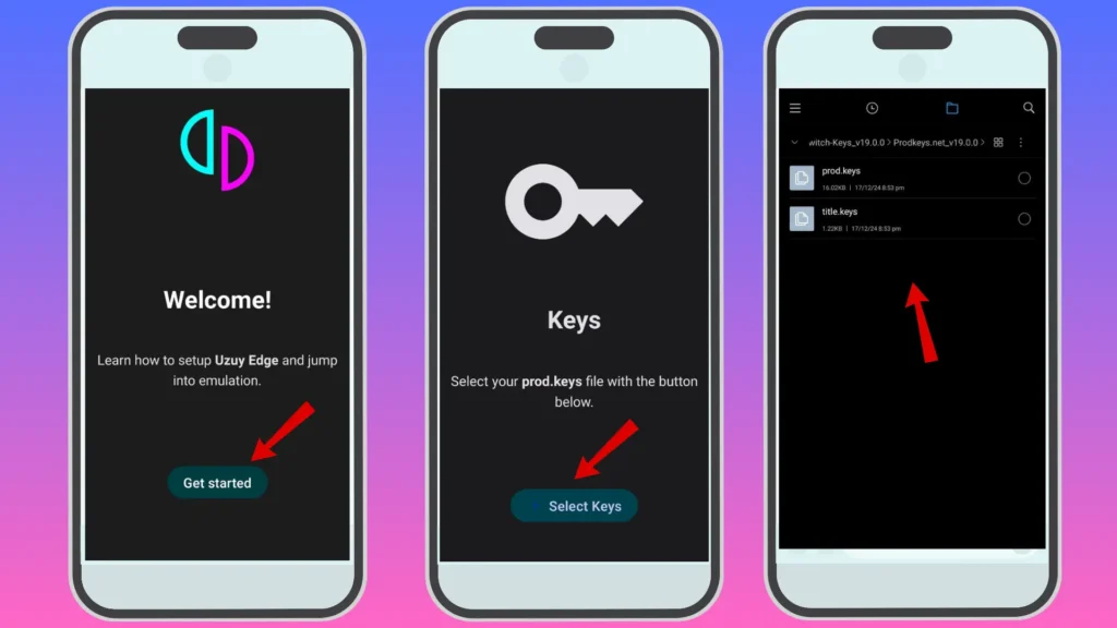 Install Prod.keys and Title.keys in Uzuy